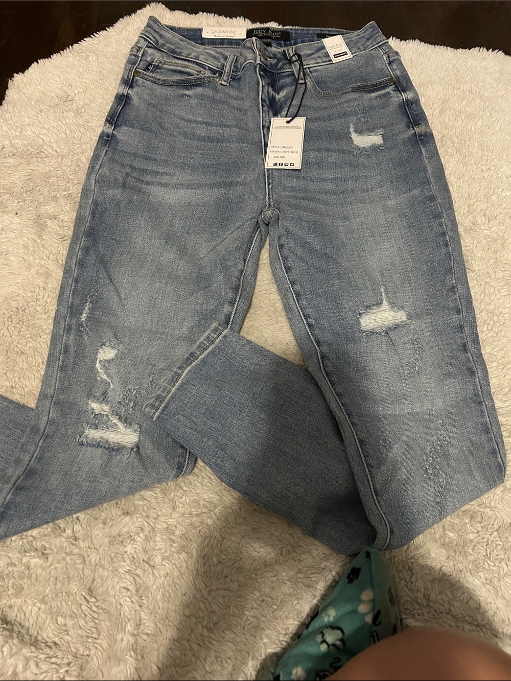 Judy Blue Faded Light Denim Skinny Jeans
